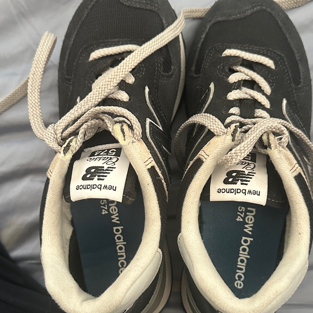 New Balance Black and White Athletic Shoes